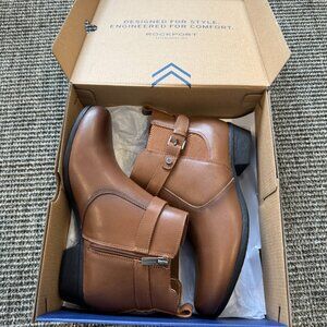 Rockport Chole Booties Natural Leather
